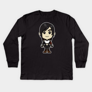 Chibi Tifa Lockheart Kids Long Sleeve T-Shirt